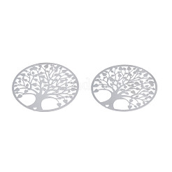 Tarnish Resistant 201 Stainless Steel Filigree Links&nbsp;STAS-S118-042