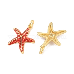 Brass Enamel Pendants&nbsp;KK-CBAEBFB-14G-03
