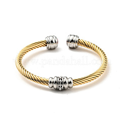 Rhinestone Open Cuff Bangle&nbsp;BJEW-D449-03GP-02