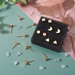 16Pcs 4 Styles Brass Stud Earrings for Women&nbsp;EJEW-TA0001-68
