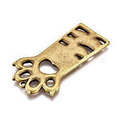 Alloy Open Back Bezel Pendants&nbsp;PALLOY-M184-01AB-RS
