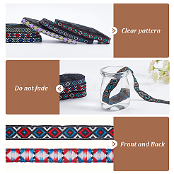 6 Bundles 6 Colors Ethnic Style Polyester Ribbon&nbsp;OCOR-BC0002-08