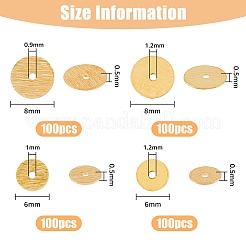 400Pcs 4 Styles Brass Spacer Beads&nbsp;KK-HY0001-10