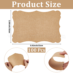 100Pcs DIY Paper Blank Greeting Cards&nbsp;AJEW-CP0012-45