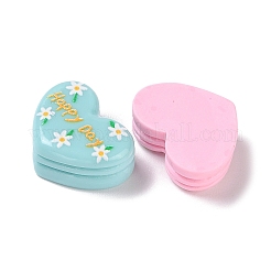 Macaron Color Opaque Resin Cabochons&nbsp;X-RESI-K027-31