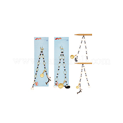 Acrylic & Glass Knitting Row Counter Chains&nbsp;HJEW-NB00099