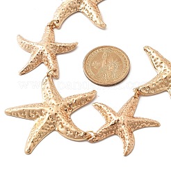 Alloy Starfish Chain Belts for Women&nbsp;NJEW-B120-02