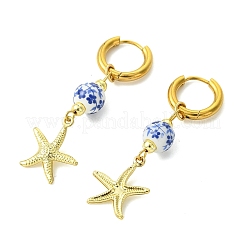 4 Styles Marine Theme 202 Stainless Steel Hoop Earrings&nbsp;EJEW-JE07004