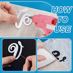 2 Sets 2 Colors Polyester Computerized Embroidery Iron on/Sew on Patches&nbsp;PATC-PH0001-30