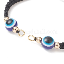 Adjustable Braided Nylon Thread Link Bracelet Making&nbsp;AJEW-JB01157-01