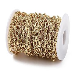 Rack Plating Brass Oval Link Chains&nbsp;CHC-G023-10G