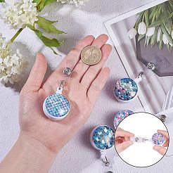 Plastic Retractable Badge Reel&nbsp;AJEW-NB0001-42
