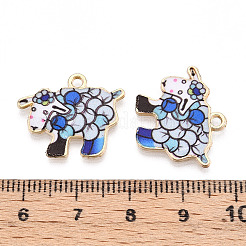 Alloy Enamel Pendants&nbsp;PALLOY-CJC0009-01A