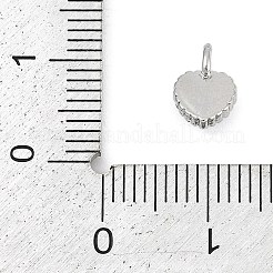 Brass Micro Pave Clear Cubic Zirconia Charms&nbsp;KK-G522-52P