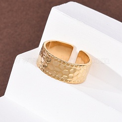 304 Stainless Steel Open Cuff Rings for Women&nbsp;RJEW-K309-32E-G