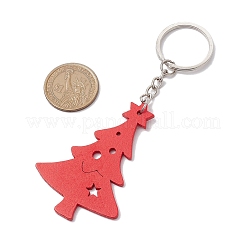 Christmas Tree Wood Pendant Keychain Sets&nbsp;KEYC-JKC00970
