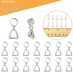 50Pcs Brass Ice Pick Pinch Bails&nbsp;IFIN-FS0001-47B