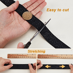 10 Yards 2 Styles Polyester Non-Slip Silicone Gripper Elastic Band&nbsp;OCOR-GA0002