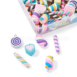 Resin Pendants and Handmade Polymer Clay Pendants&nbsp;DIY-TA0008-75