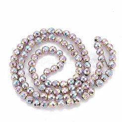 Electroplate Non-magnetic Synthetic Hematite Beads Strands&nbsp;G-N0318-30-D