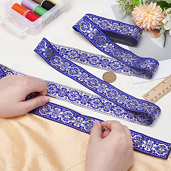 1Pc Ethnic Style Polyester Embroidery Ribbon&nbsp;OCOR-ME0001-36B