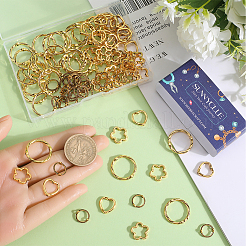 120Pcs 4 Styles Tibetan Style Alloy Bead Frames&nbsp;FIND-SC0008-83