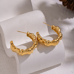 Bamboo 304 Stainless Steel Stud Earrings&nbsp;PF1991