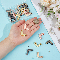 24Pcs 6 Styles Zinc Alloy Purse Decorative Edge Hardware&nbsp;PURS-PH0001-42