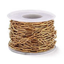 304 Stainless Steel Paperclip Chains&nbsp;CHS-D033-06G-01