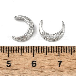 Brass Clear Cubic Zirconia Beads&nbsp;KK-D375-35P
