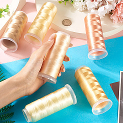 6 Rolls 6 Colors Polyester Embroidery Threads&nbsp;OCOR-TA0003-14A