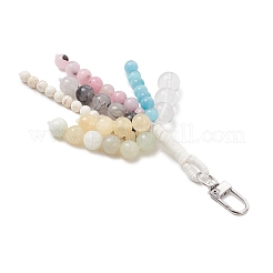 Round Natural & Synthetic Gemstone & Cat Eye Beads Pendant Decorations&nbsp;HJEW-TA00469