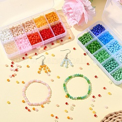1500Pcs 10 Styles Imitation Jade Glass Beads&nbsp;DGLA-YW0001-41