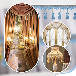 4M Curtain Polyester Tassel Fringe Trim&nbsp;OCOR-OC0001-48