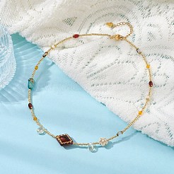 Glass Seed & Acrylic Beaded Necklaces&nbsp;NJEW-JN04469