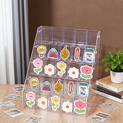 5-tier 25 Grids Transparent Acrylic Pen Holder&nbsp;AJEW-WH0752-566