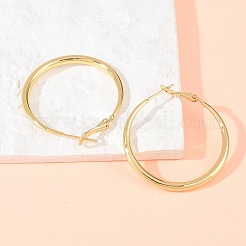 Brass Hoop Earrings for Women&nbsp;EJEW-A156-17C-G