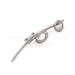 Brass Micro Pave Cubic Zirconia Pendants&nbsp;KK-P308-42P