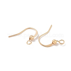 Brass Earring Hooks&nbsp;KK-H503-26G