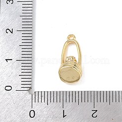 Brass Micro Pave Clear Cubic Zirconia Pendants&nbsp;KK-G545-19G