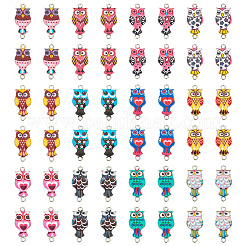 48Pcs 12 Colors Alloy Enamel Connector Charms&nbsp;FIND-TA0002-26