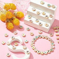 Alloy Enamel Letter Beads&nbsp;ENAM-CJ0001-24