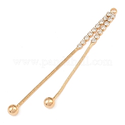Brass Micro Pave Clear Cubic Zirconia Big Pendants&nbsp;CU-CBA804C-17G