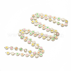 Brass Enamel Chains&nbsp;CHC-T012-15LG