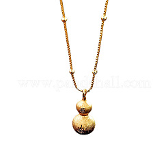 Brass Micro Pave Clear Cubic Zirconia Pendant Necklaces&nbsp;FS-WGDBB98-01