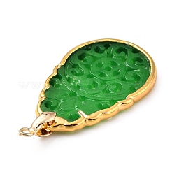 Natural Jade Pendants&nbsp;KK-G409-04G
