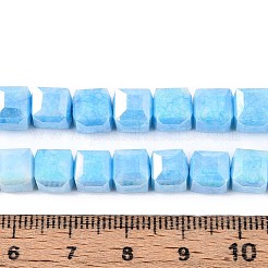 Anti-Tarnish Electroplate Glass Beads Strands&nbsp;LS-GLAA-T025-8mm-10D