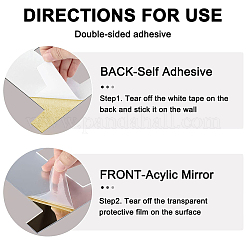 Mirror Wall Stickers&nbsp;DIY-WH0282-23B