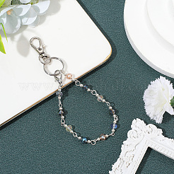 2Pcs Glass Beads Keychain&nbsp;HJEW-SC0002-30