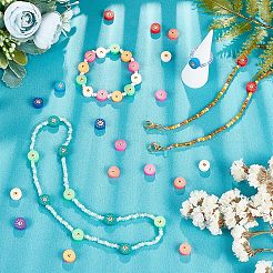 5 Strands Handmade Polymer Clay Beads Strands&nbsp;CLAY-NB0001-46